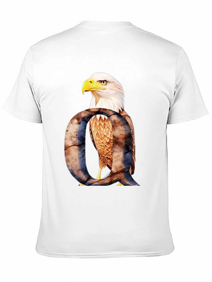 Eagle Letter Q Graphic T-Shirt