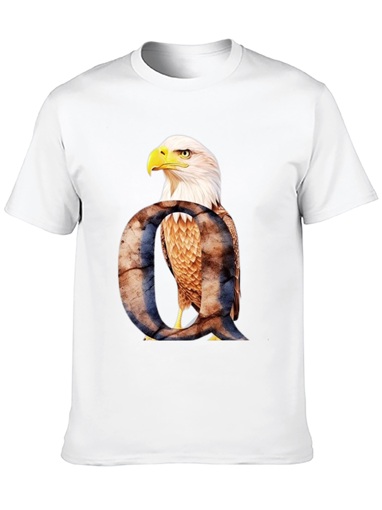 Eagle Letter Q Graphic T-Shirt