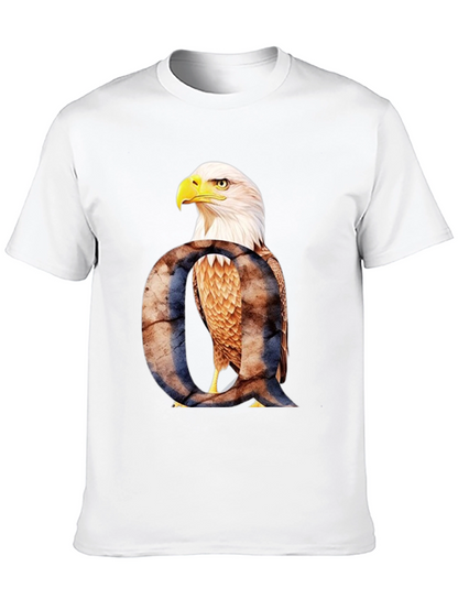 Eagle Letter Q Graphic T-Shirt