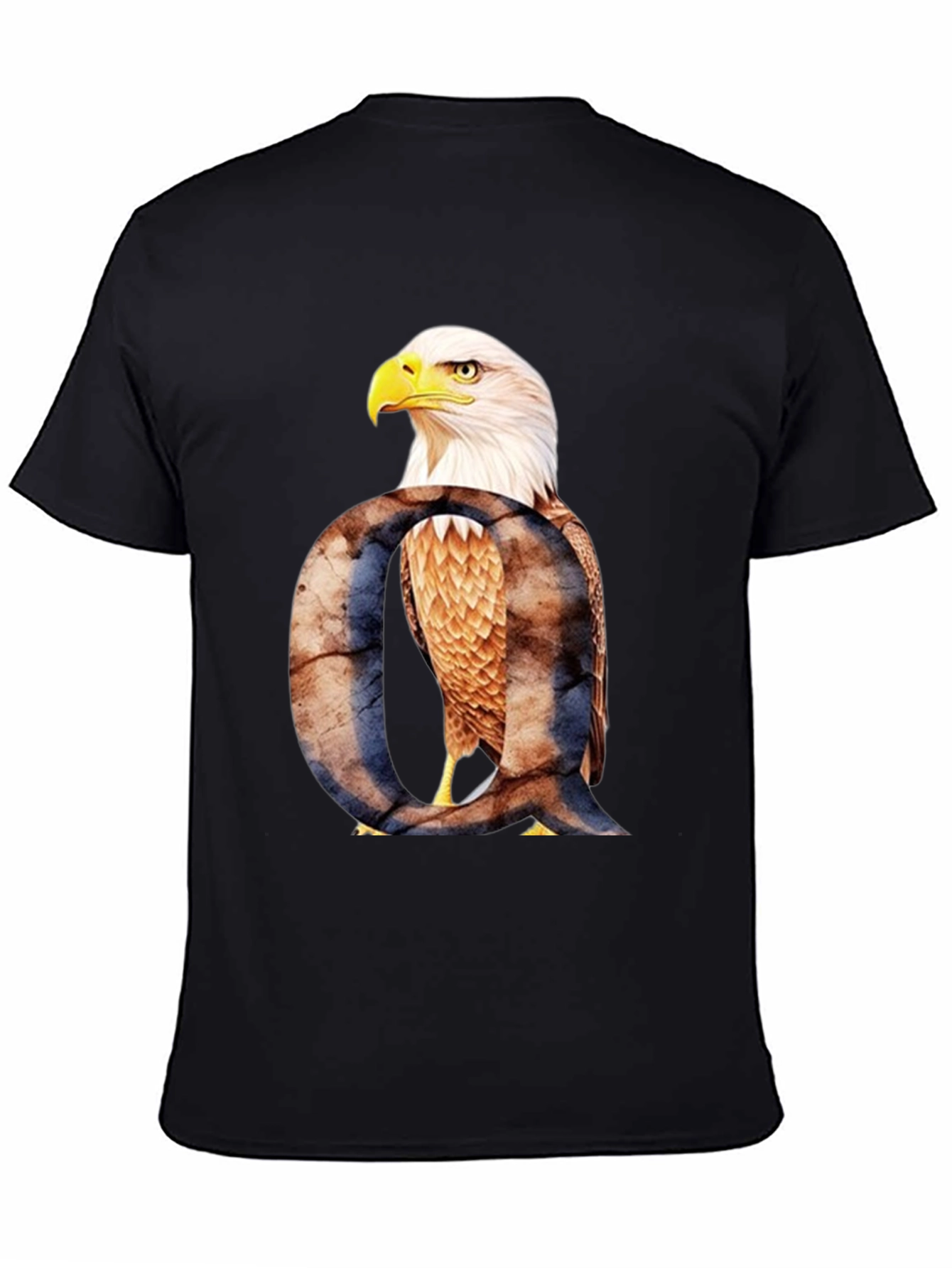 Eagle Letter Q Graphic T-Shirt
