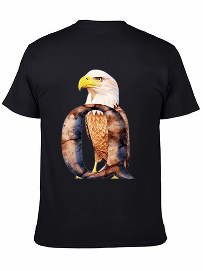 Eagle Letter Q Graphic T-Shirt
