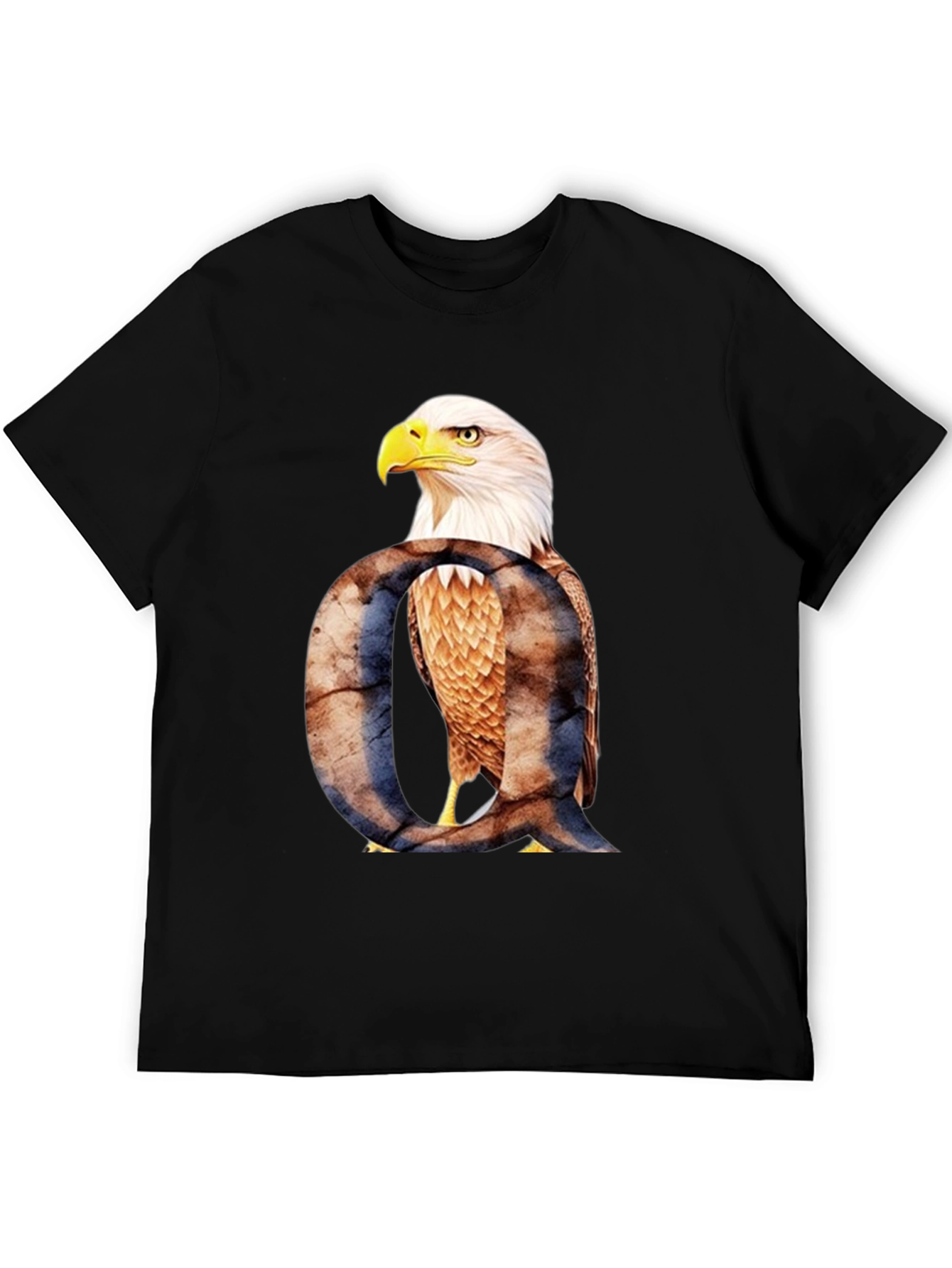 Eagle Letter Q Graphic T-Shirt
