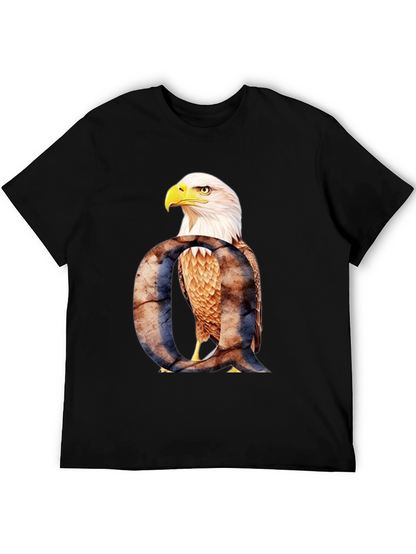 Eagle Letter Q Graphic T-Shirt