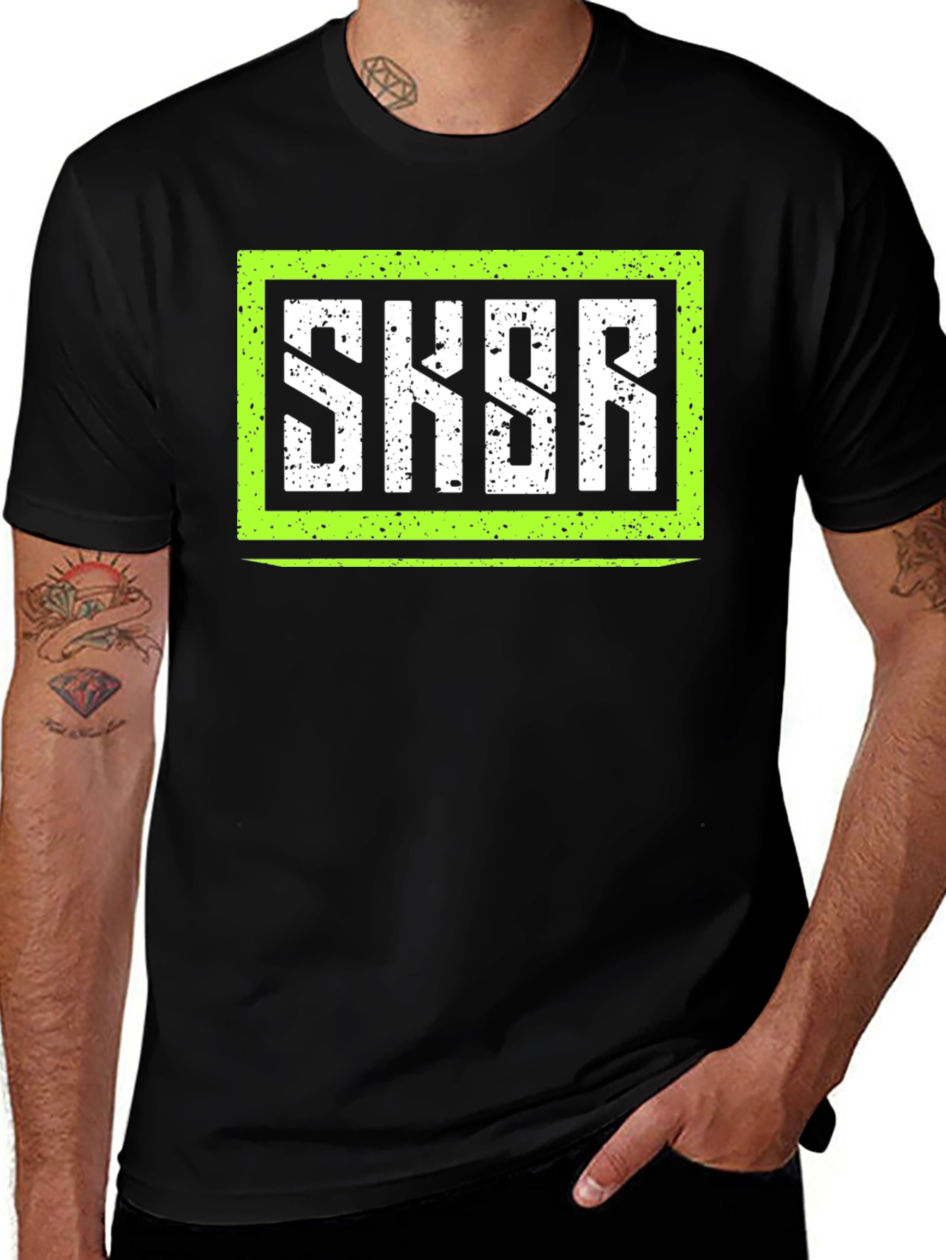 SKSR Graphic Tee - Edgy Urban Style