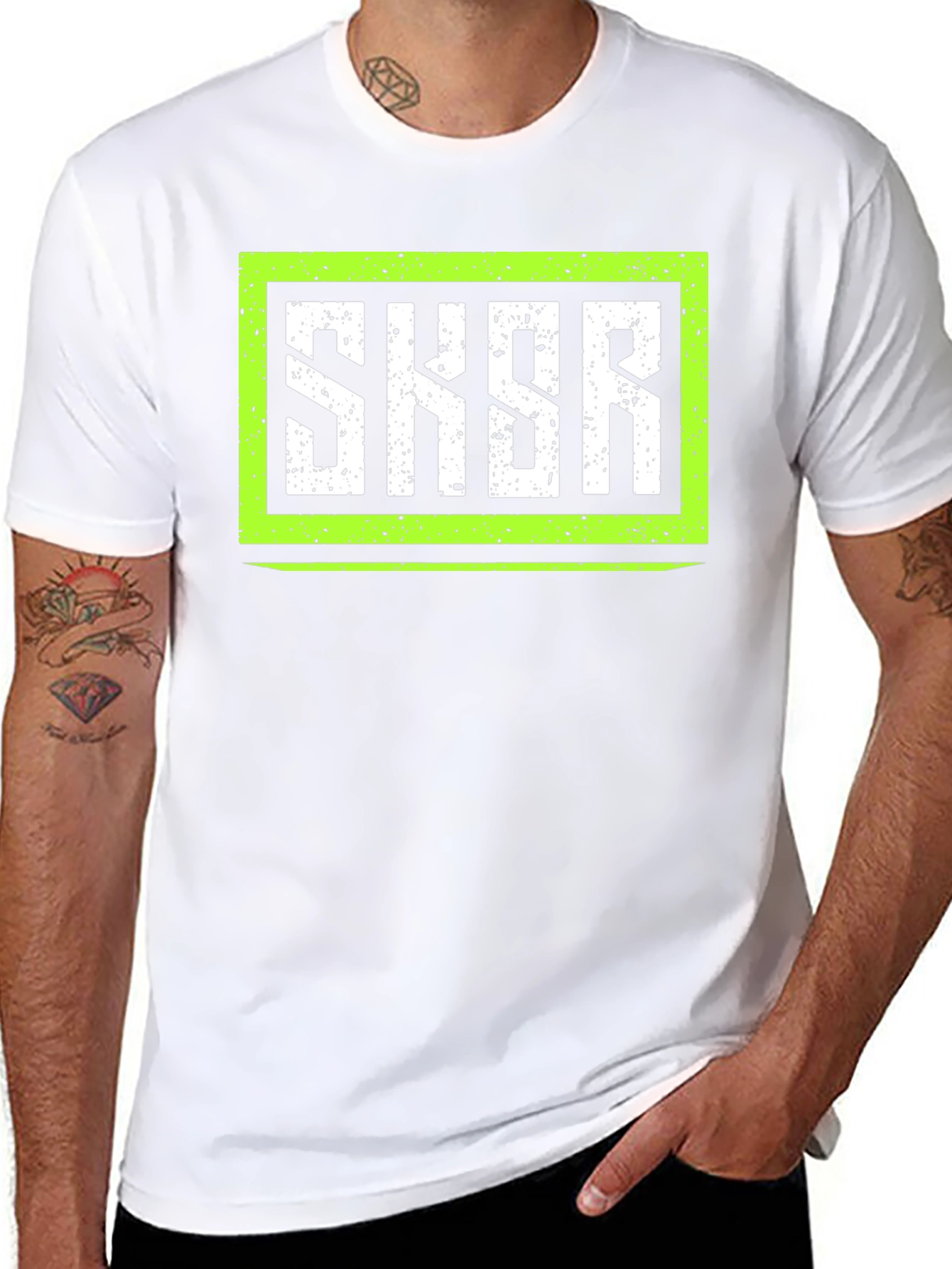 SKSR Graphic Tee - Edgy Urban Style