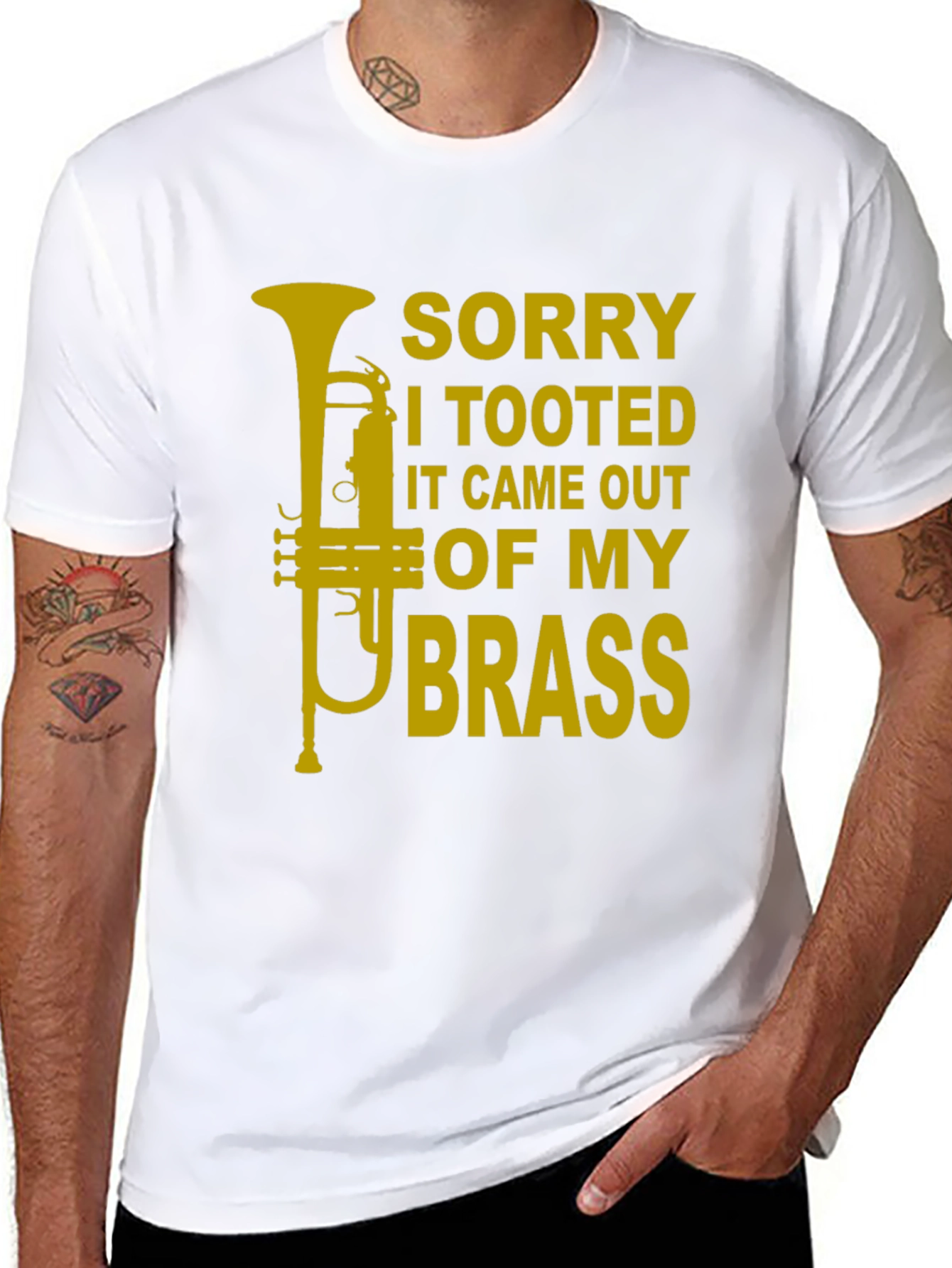 Sorry I Tooted Brass Funny T-Shirt
