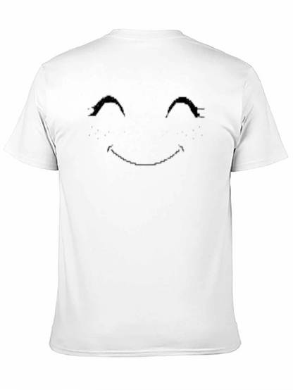 Smiley Face Mens Black T-Shirt