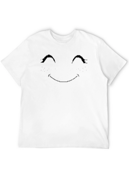Smiley Face Mens Black T-Shirt