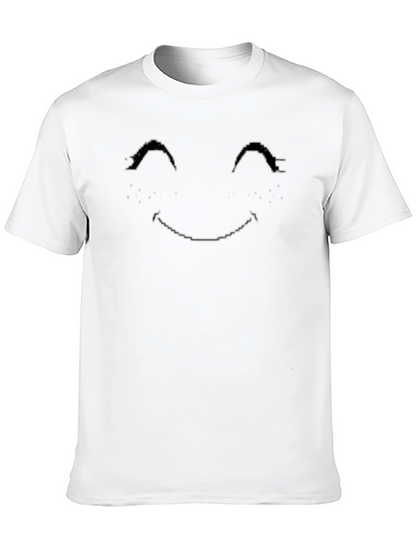 Smiley Face Mens Black T-Shirt
