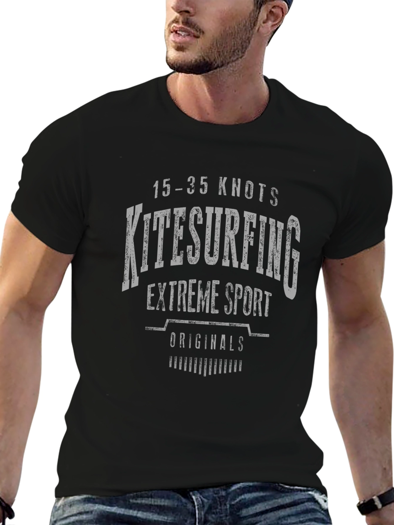 Kitesurfing Extreme Sport Graphic Tee - 15-35 Knots
