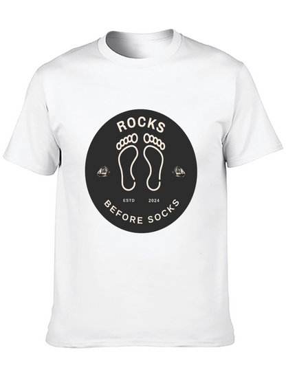 Rocks Before Socks Black Graphic Tee