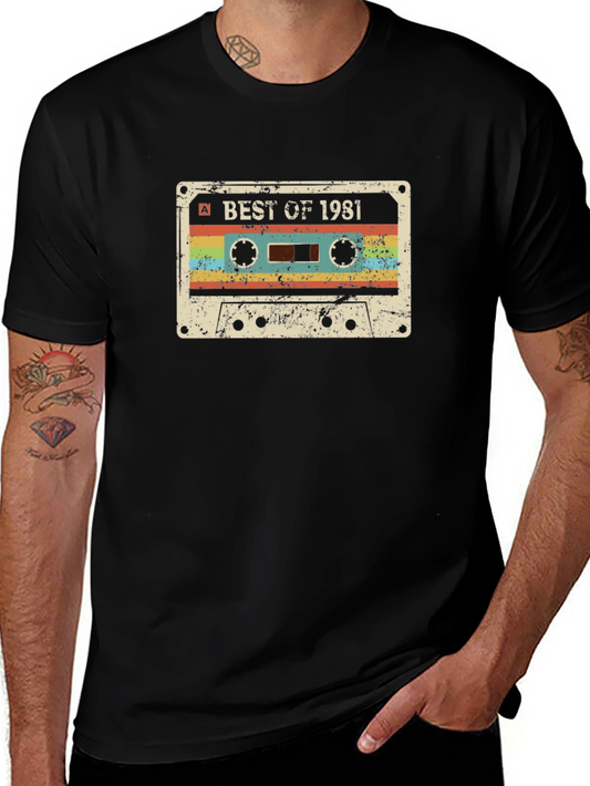 Best of 1981 Cassette Tape Graphic T-Shirt