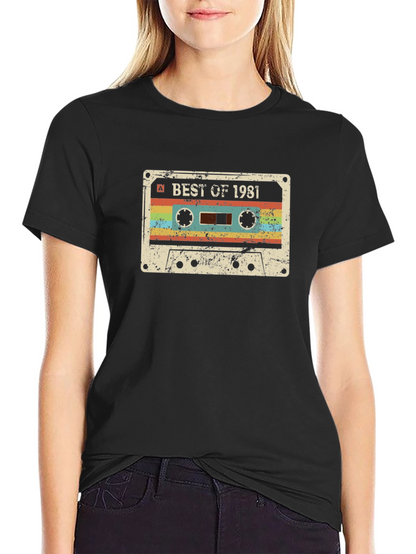 Best of 1981 Cassette Tape Graphic T-Shirt