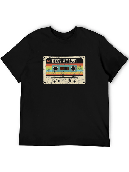 Best of 1981 Cassette Tape Graphic T-Shirt
