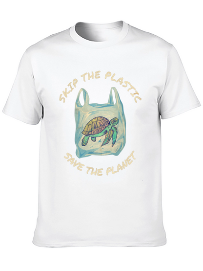 Eco-Friendly Turtle Tee: Skip Plastic Save the Planet