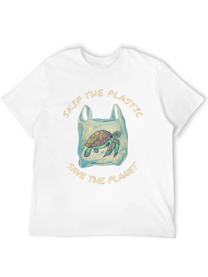 Eco-Friendly Turtle Tee: Skip Plastic Save the Planet