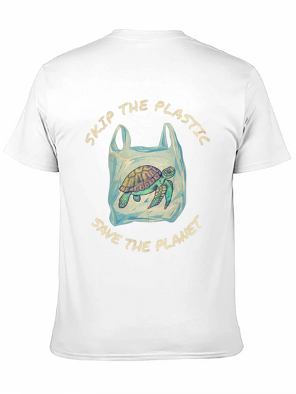 Eco-Friendly Turtle Tee: Skip Plastic Save the Planet