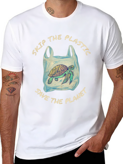 Eco-Friendly Turtle Tee: Skip Plastic Save the Planet