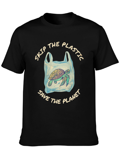 Eco-Friendly Turtle Tee: Skip Plastic Save the Planet