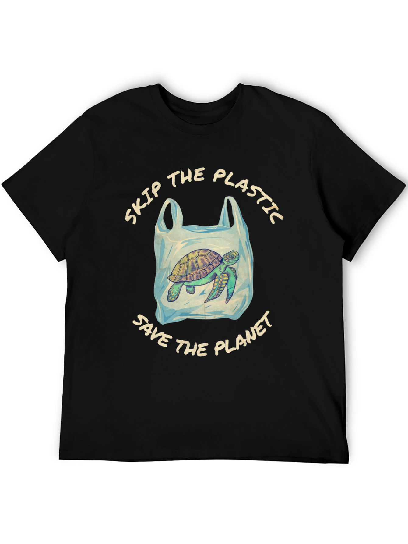 Eco-Friendly Turtle Tee: Skip Plastic Save the Planet