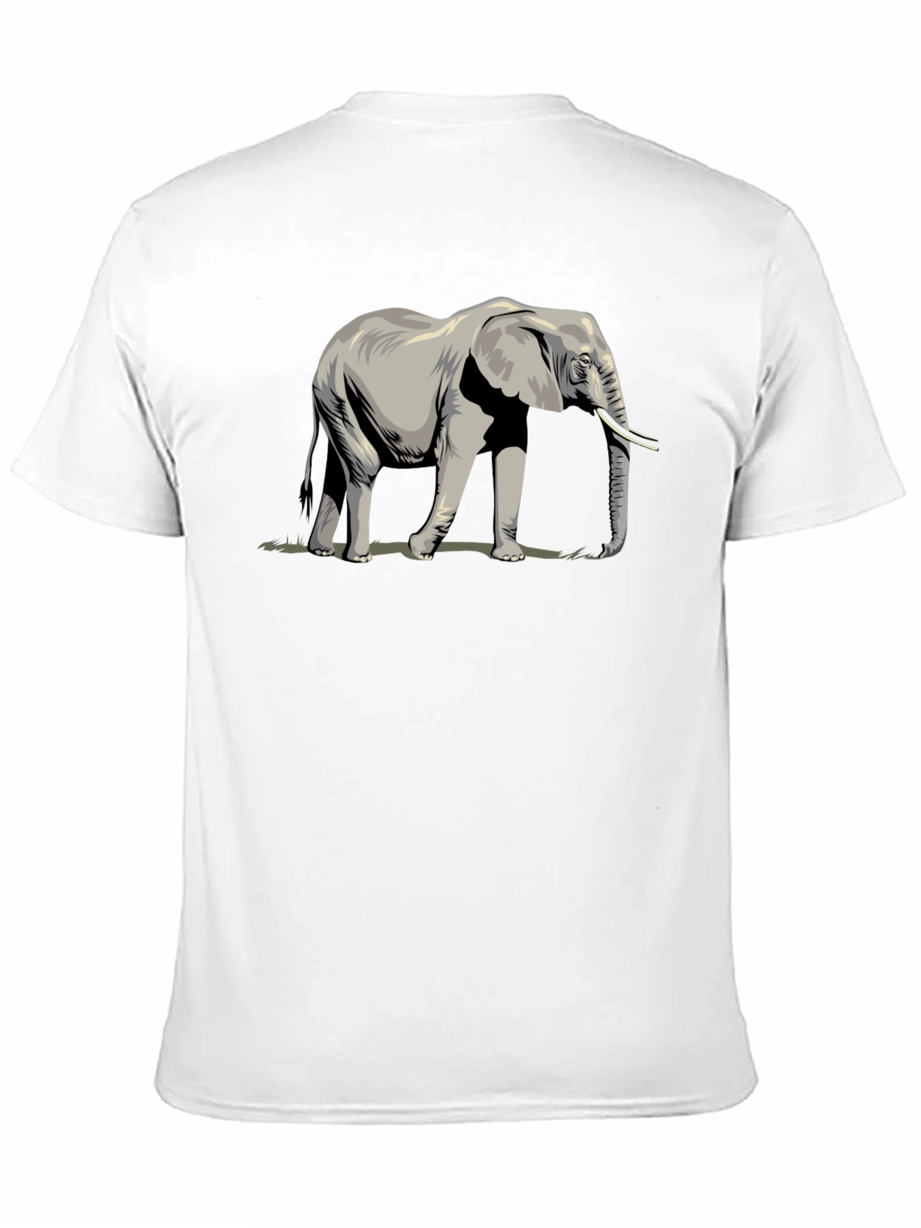 Elephant Graphic Tee - Black Casual T-Shirt