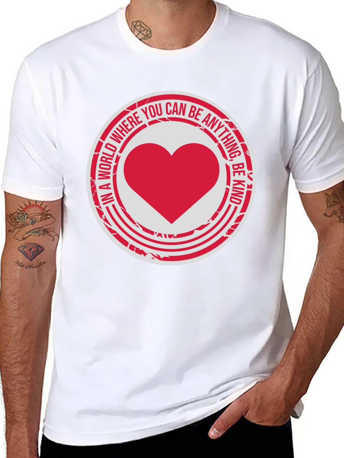Kindness Heart Graphic Tee - Inspirational Design
