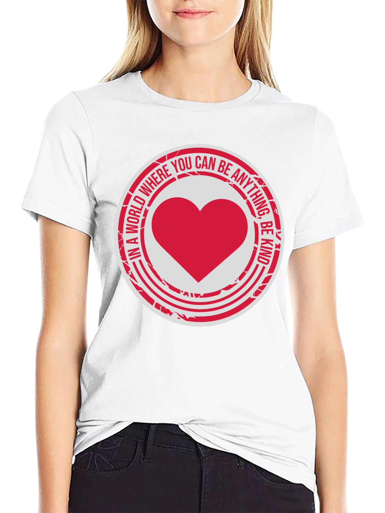 Kindness Heart Graphic Tee - Inspirational Design