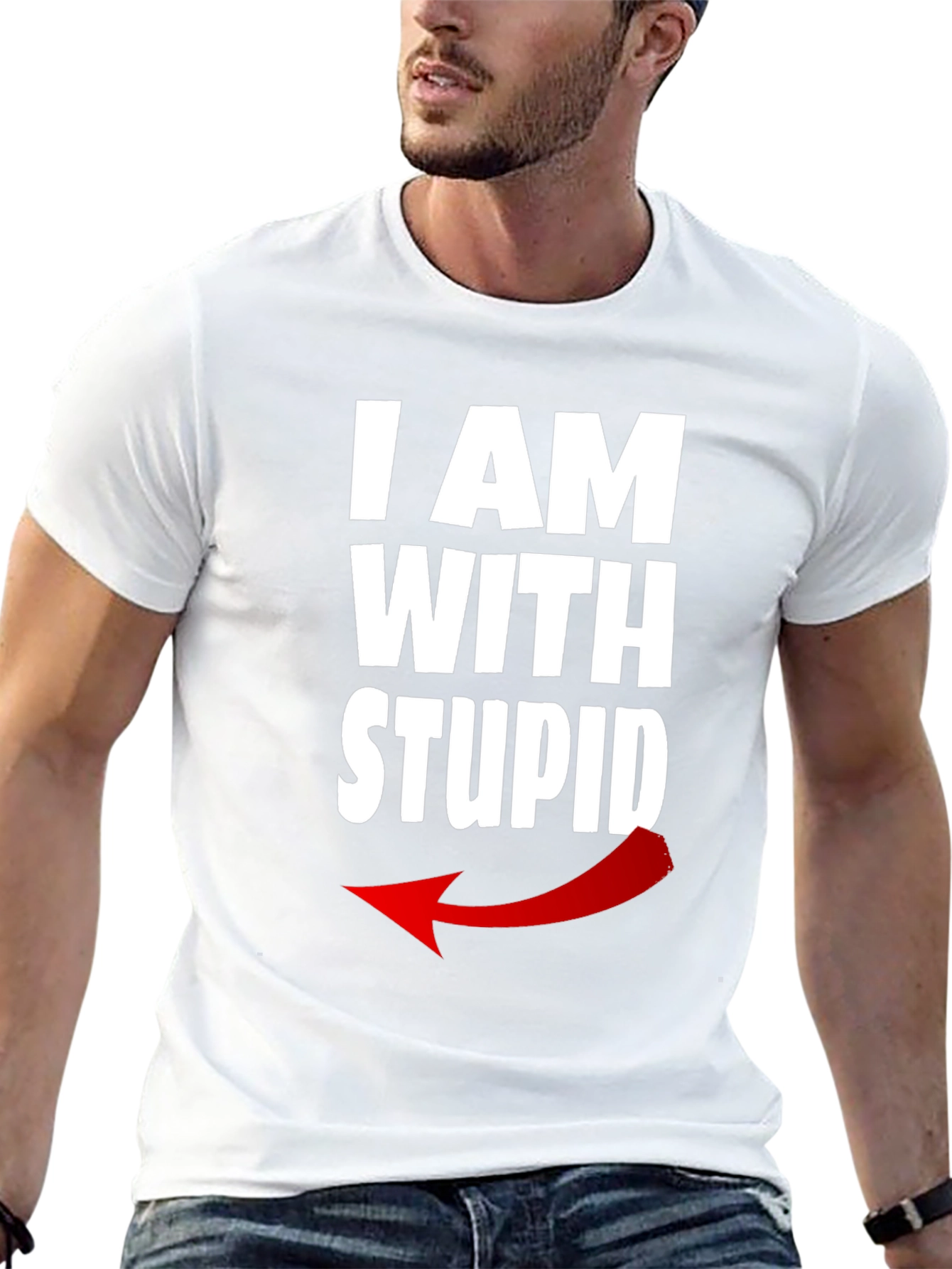 I AM WITH STUPID Graphic T-Shirt