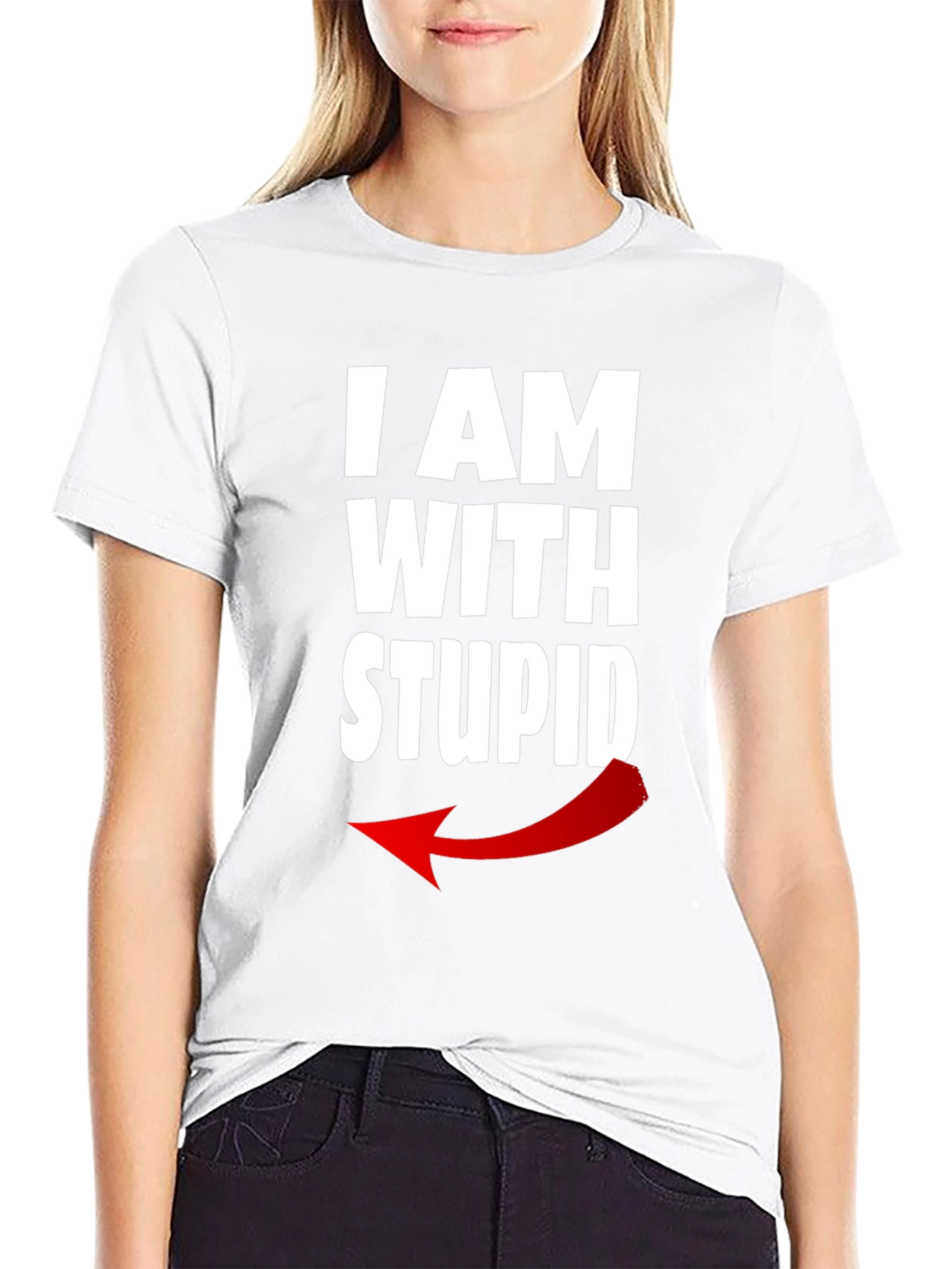 I AM WITH STUPID Graphic T-Shirt