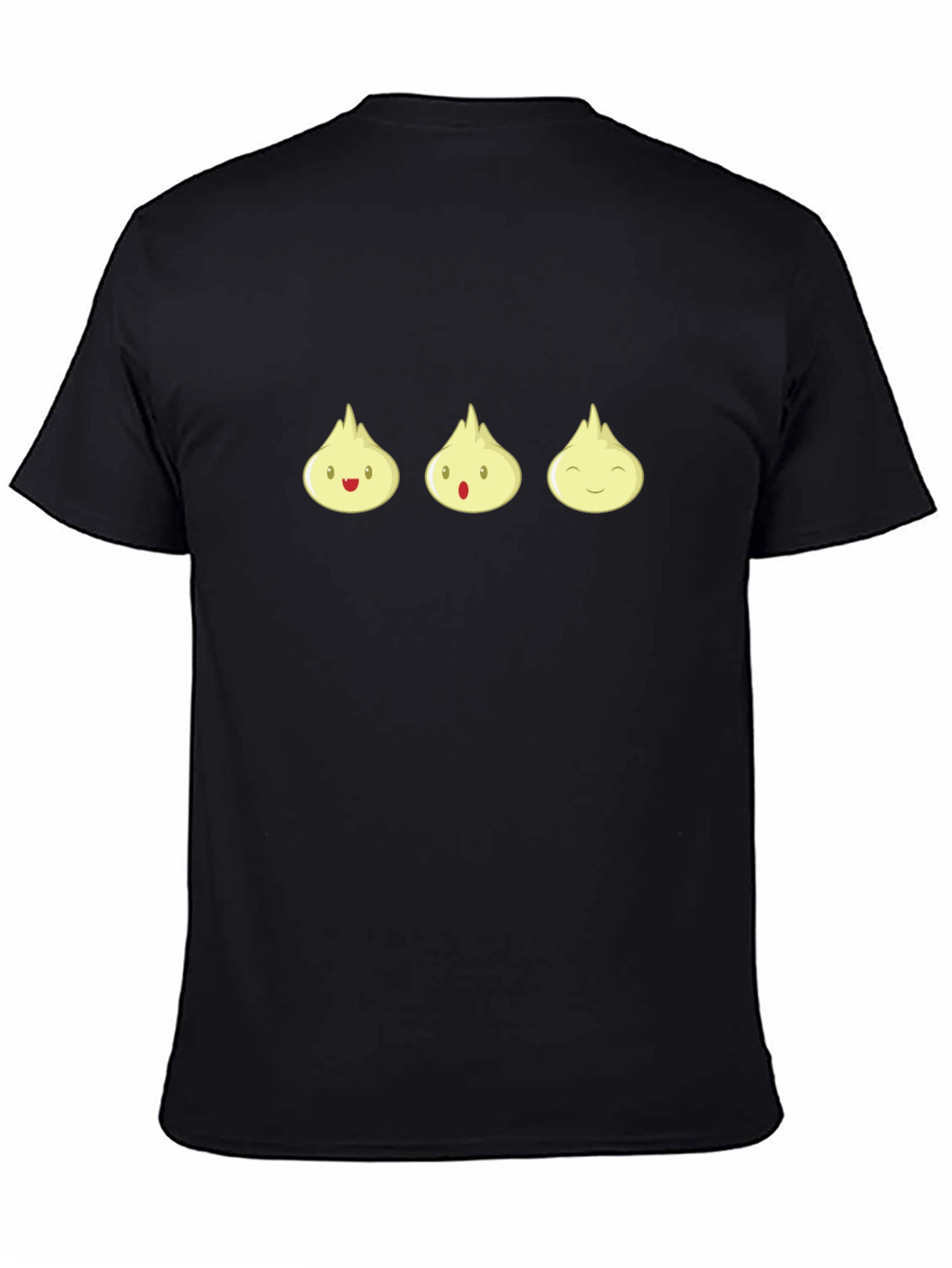 Cute Dumpling Graphic Tee - Black T-Shirt