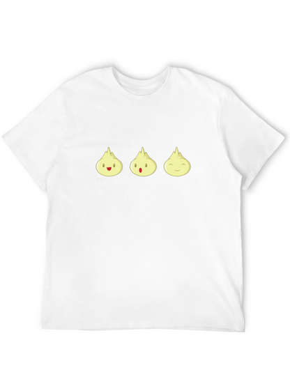 Cute Dumpling Graphic Tee - Black T-Shirt