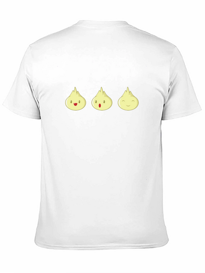 Cute Dumpling Graphic Tee - Black T-Shirt
