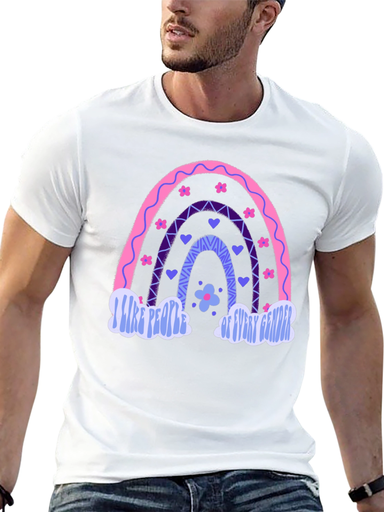 Rainbow Pride T-Shirt - I Like People