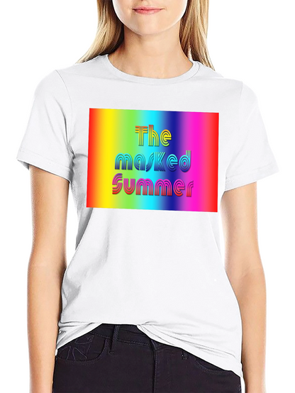 The Masked Summer Rainbow Graphic Tee