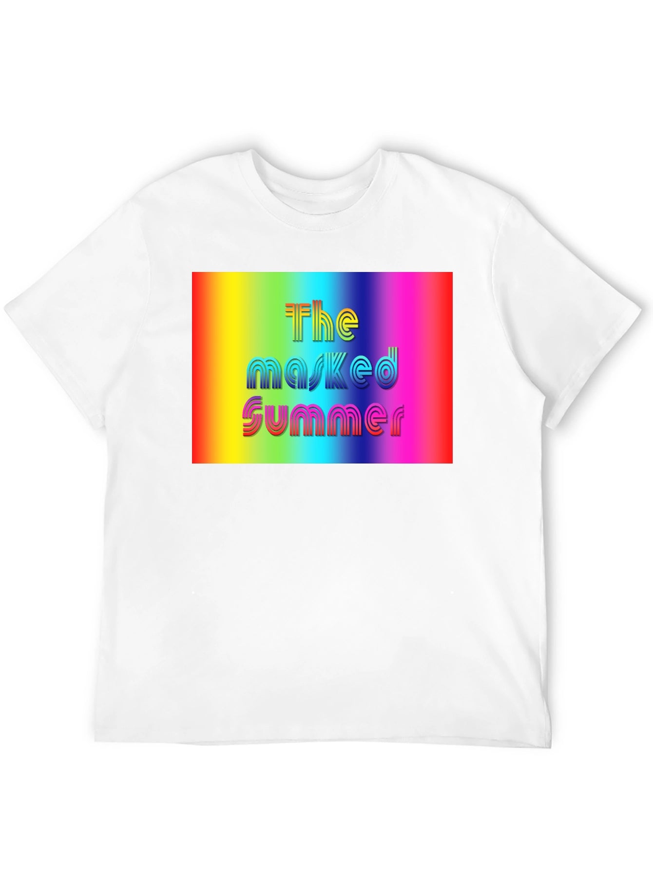 The Masked Summer Rainbow Graphic Tee
