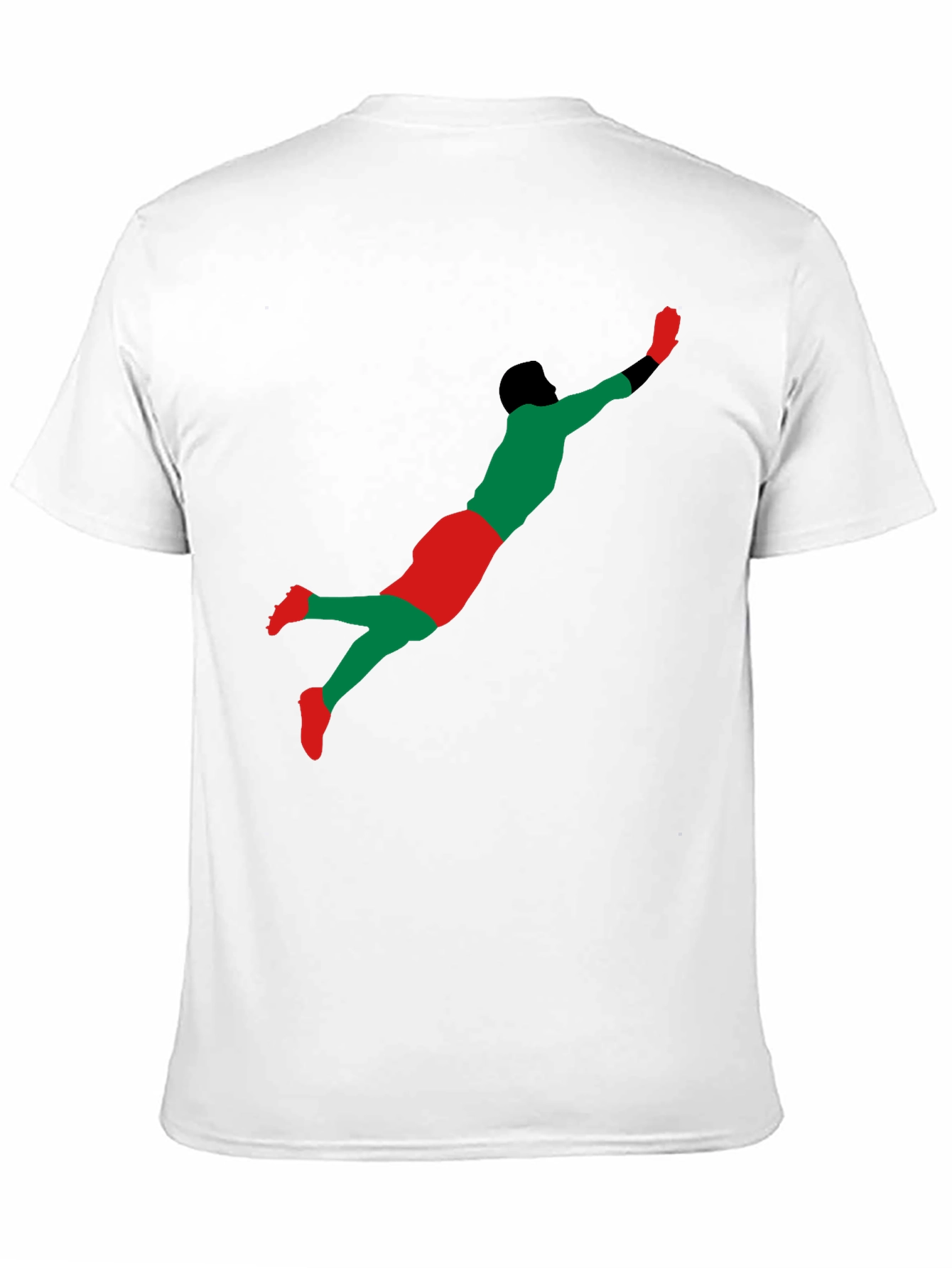 Goalkeeper Dive Graphic T-Shirt - Black