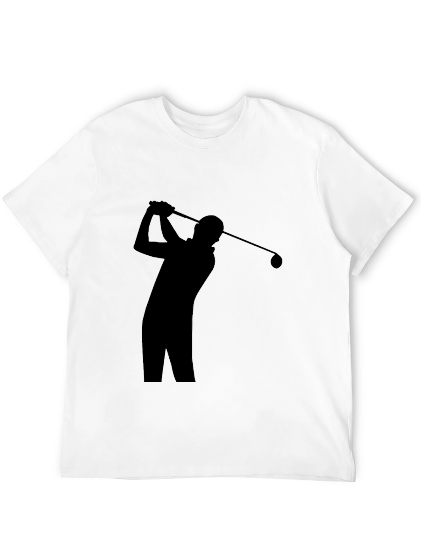 Golf Silhouette T-Shirt - Black Cotton Tee