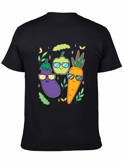 Cool Veggies Black T-Shirt