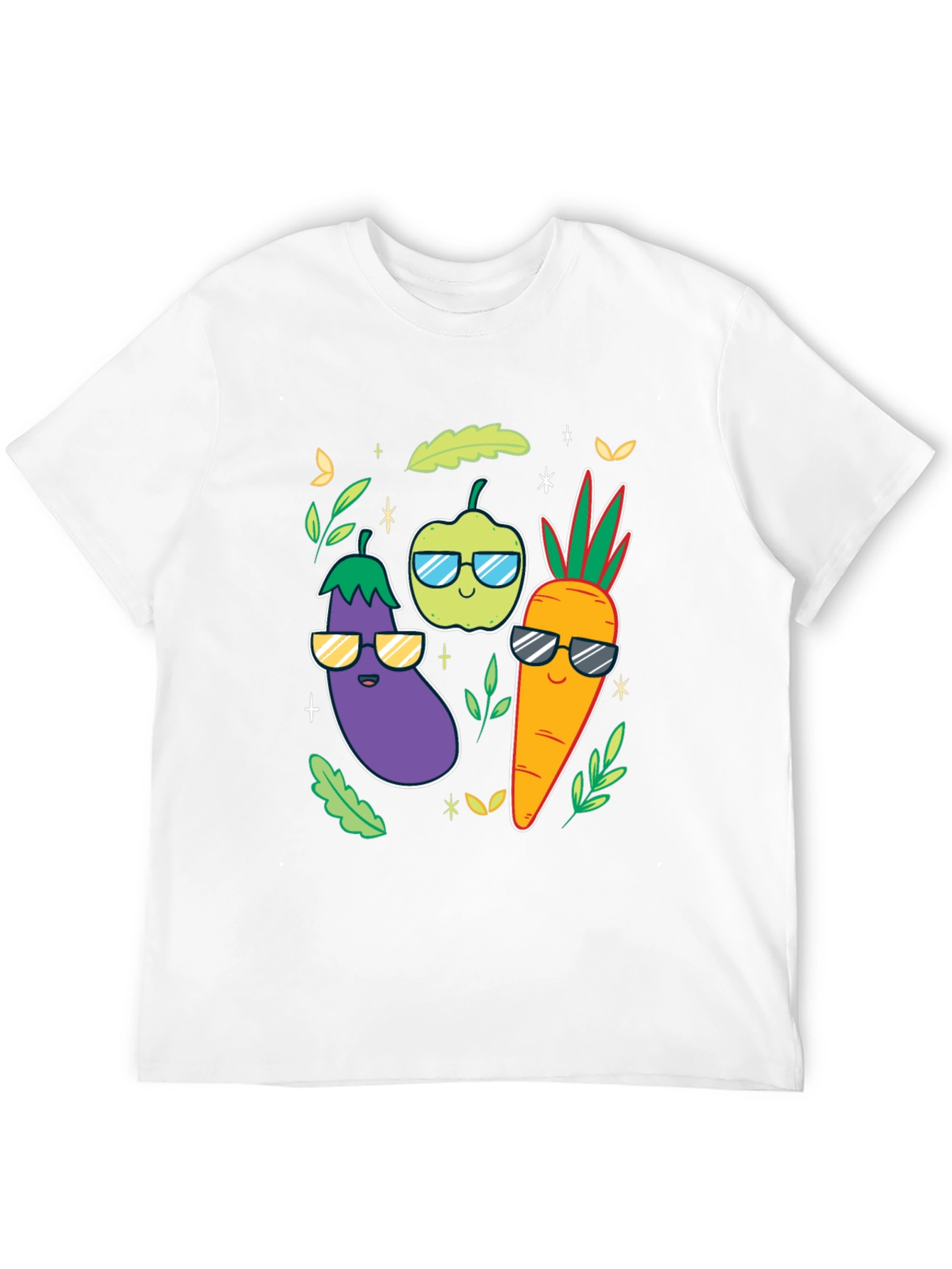 Cool Veggies Black T-Shirt