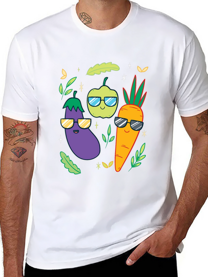 Cool Veggies Black T-Shirt