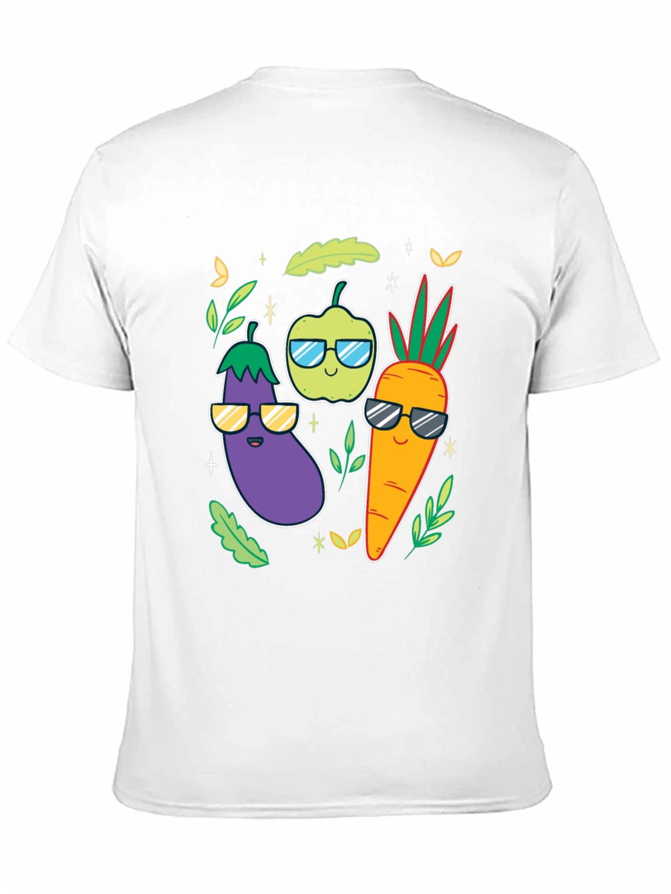 Cool Veggies Black T-Shirt