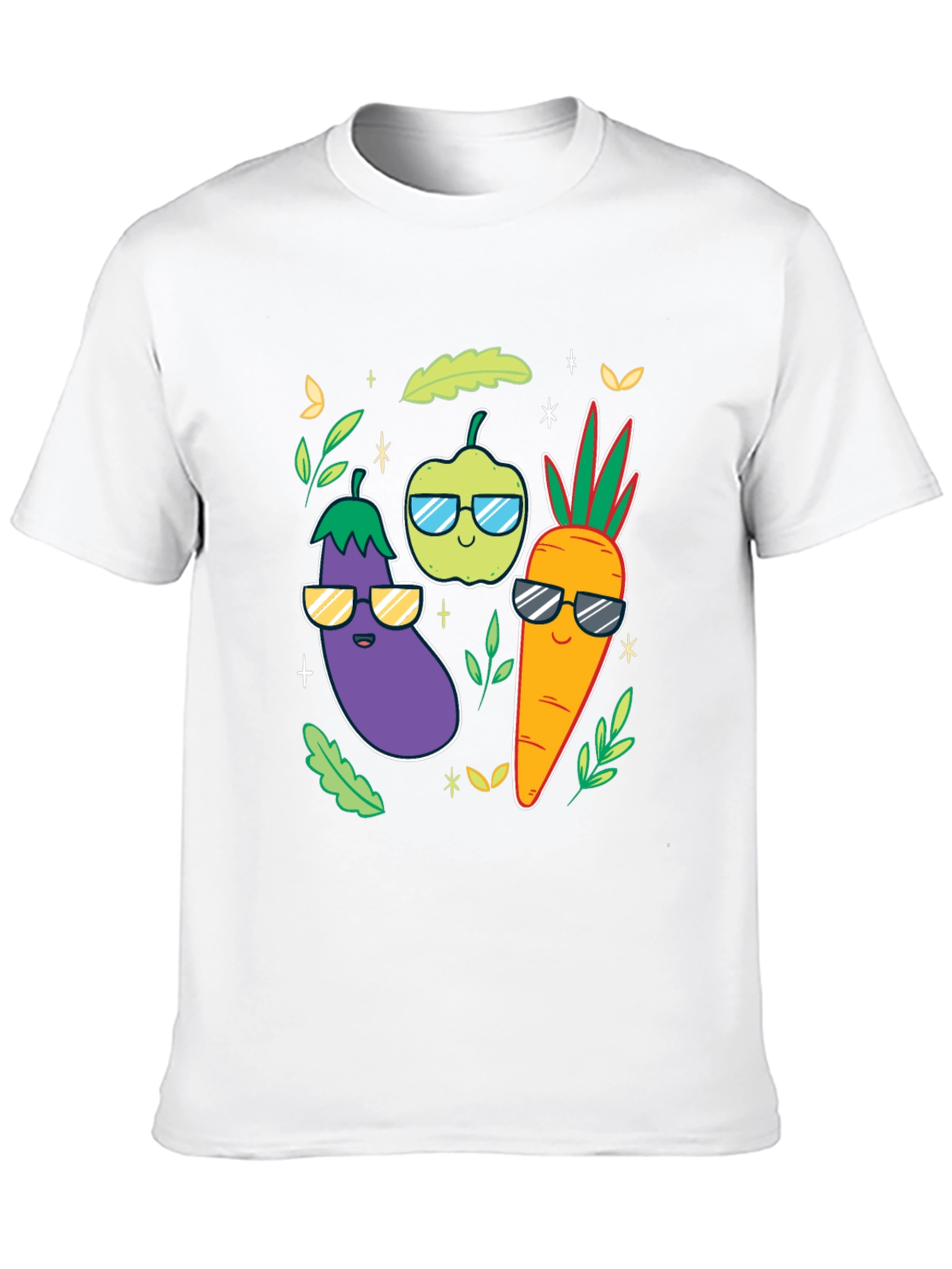 Cool Veggies Black T-Shirt