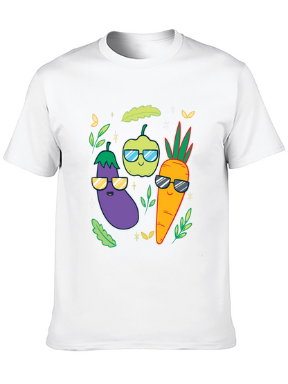 Cool Veggies Black T-Shirt