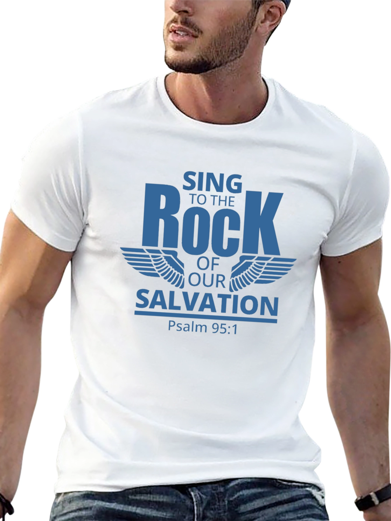 Sing to the Rock Psalm 95:1 T-Shirt