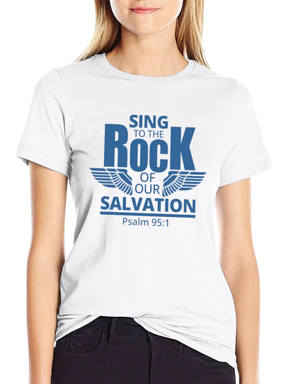 Sing to the Rock Psalm 95:1 T-Shirt