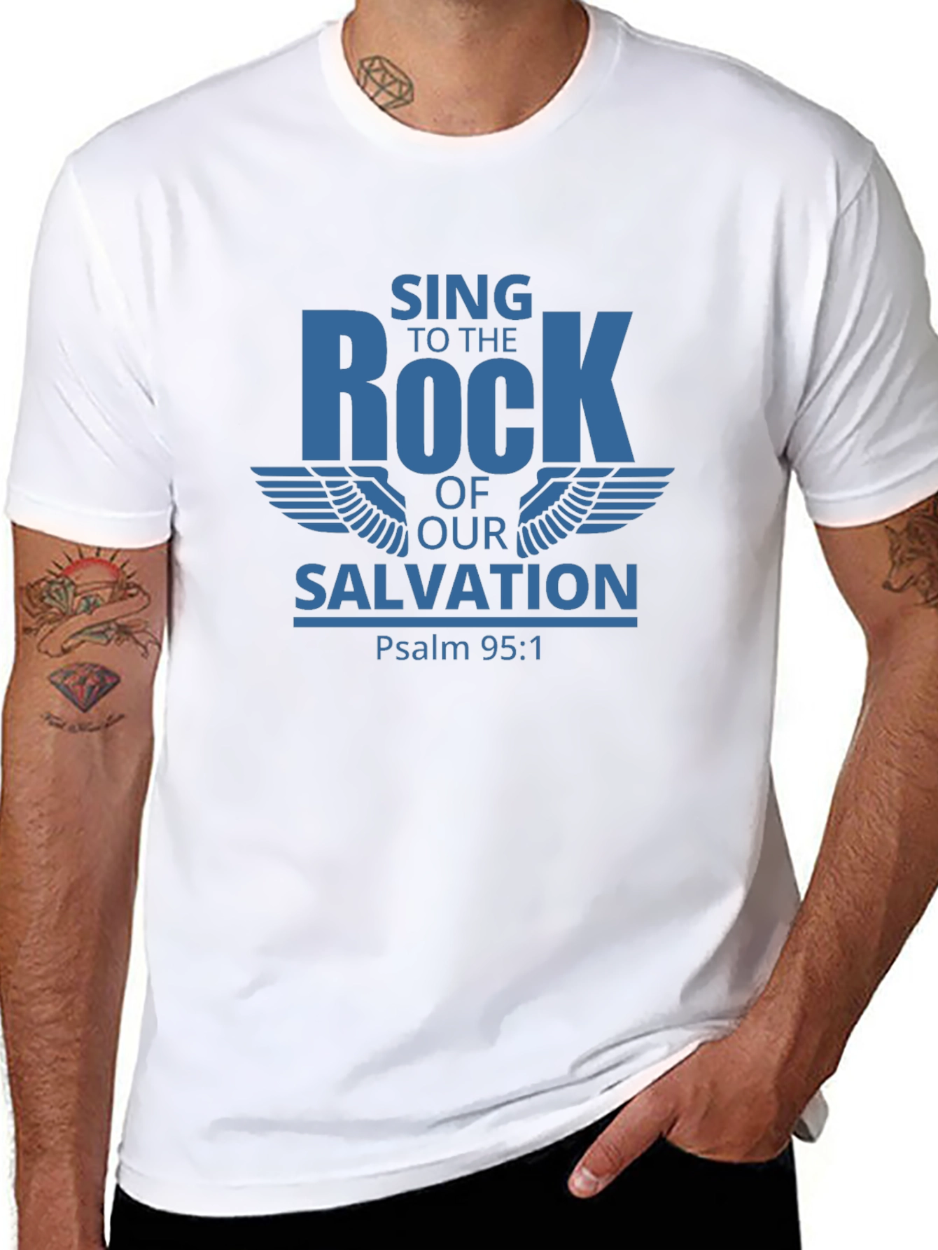 Sing to the Rock Psalm 95:1 T-Shirt