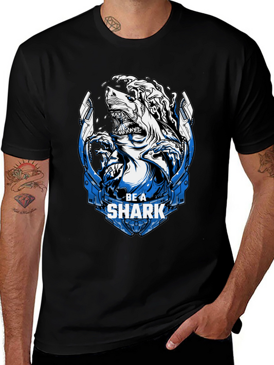 Be A Shark Graphic Tee - Bold Statement T-Shirt