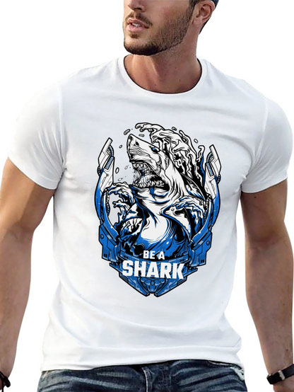 Be A Shark Graphic Tee - Bold Statement T-Shirt