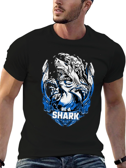 Be A Shark Graphic Tee - Bold Statement T-Shirt