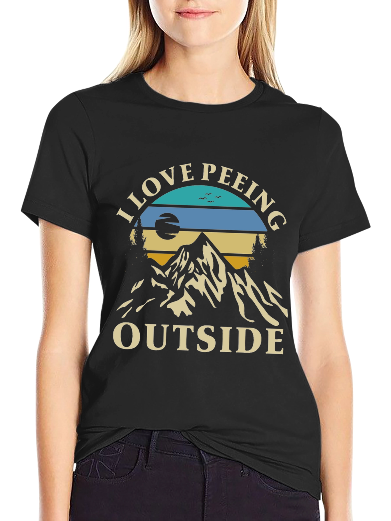 I Love Peeing Outside Graphic Tee